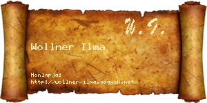 Wollner Ilma névjegykártya